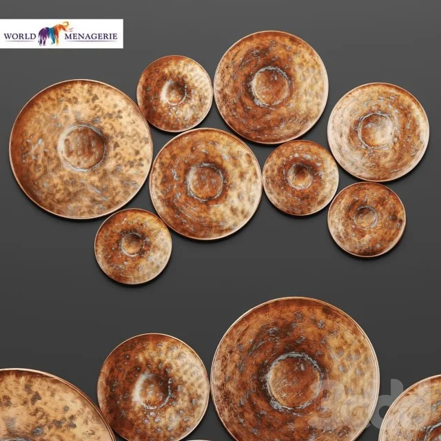 Disc Wall Decor by World Menagerie, patina, copper, wall decor, copper, round, disk, rusty, rust